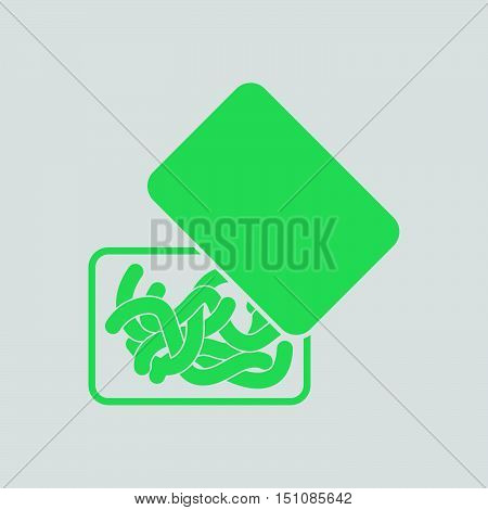 Icon Of Worm Container