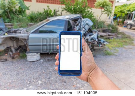 Person Hand Holding Smartphone