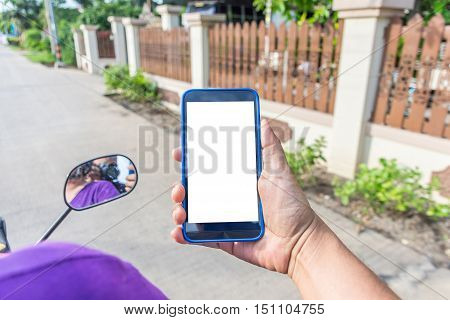 Person Hand Holding Smartphone