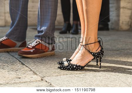 Detail Of Shoes During Milan Fashion Week