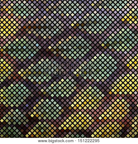 Yellow-green mosaic, imitating snake skin. There is an option in the vector.