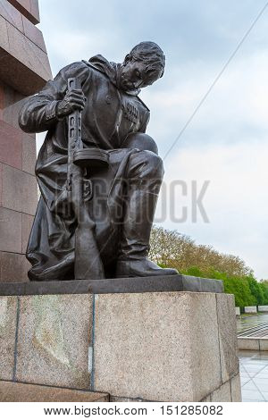 Berlin, Germany - April 2, 2008: The Monument To Soviet Soldiers In Treptow Park