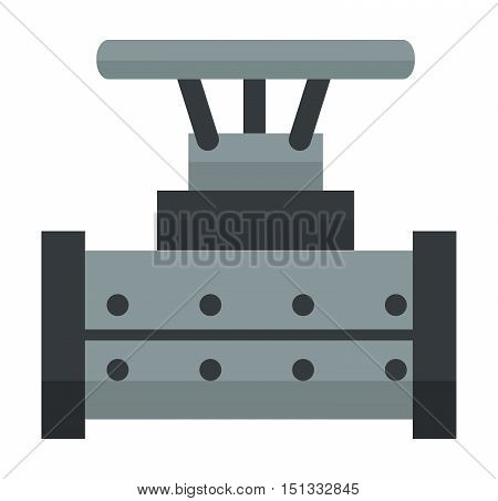 Parts of machinery flat mechanism manufacturing work detail design. Gear mechanical equipment part industry mechanism icon. Vector technology icon industry engineering technical factory mechanism