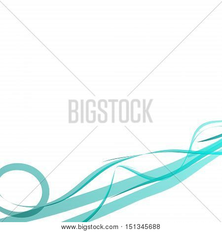 Abstract Ribbon on White Background. Design Element for Graphic Design / Party Flyers / Business Presentation / Posters. Vector Illustration.