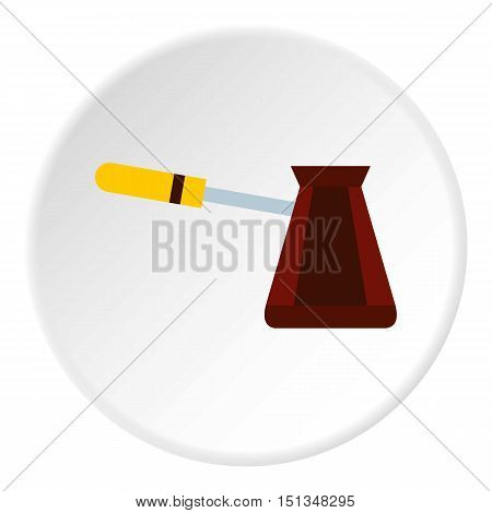 Cezve icon. Flat illustration of cezve vector icon for web