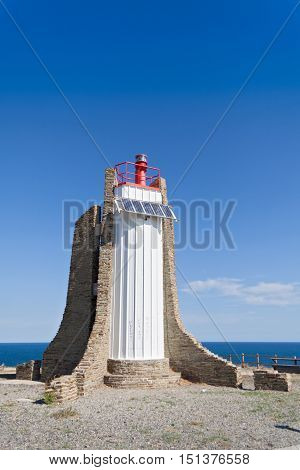 Lighthouse of the Cap Cerbere, Languedoc-Roussillon, France