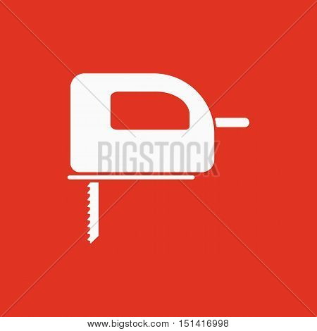 The fretsaw icon. Fretsaw symbol. Flat Vector illustration
