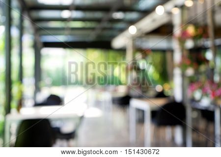Blur Coffee Shop Glass House