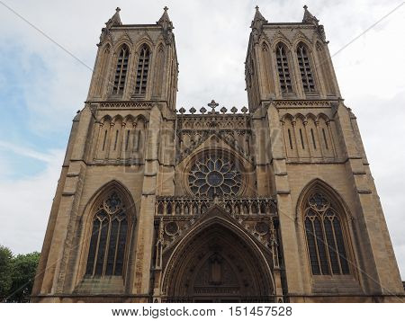 Bristol Cathedral (formally the Cathedral Church of the Holy and Undivided Trinity) in Bristol UK
