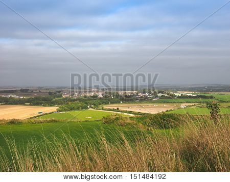 Old Sarum Castle Ruins In Salisbury