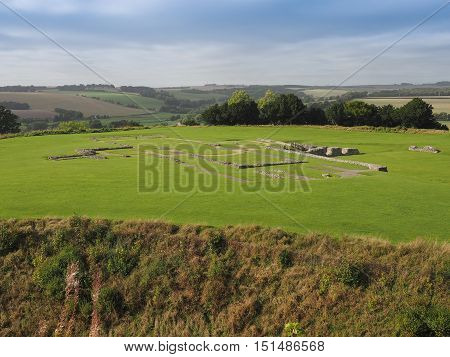 Old Sarum Cathedral Ruins In Salisbury
