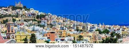 Colors of Greece series - Syros island, vie of Ano Syros village