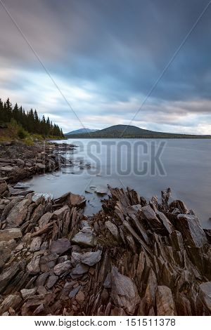 Rocky Coast Stone Waterfront Sunset