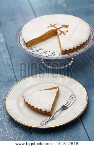 tarta de santiago, spanish almond cake