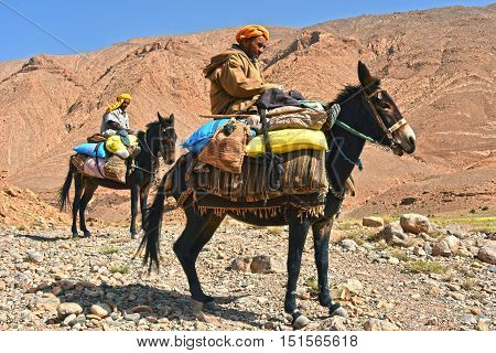Berbers Are Indigenous People To Atlas Mountains Of Morocco.