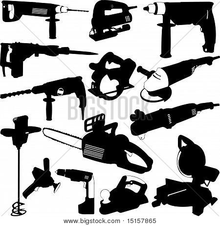 utensili elettrici set - vector