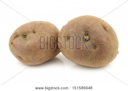freshly harvested dutch potatoes called 