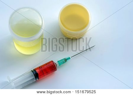 Lab Equipments :  Needle,syring, Urine Box, Sputum Box. For Keep Spcimen.