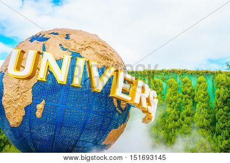 OSAKA, JAPAN - December 1, 2015: Universal Studios Japan (USJ). According to 2014 Theme Index Global Attraction Attendance Report, USJ is ranked fifth among the top 25 amusement parks worldwide.