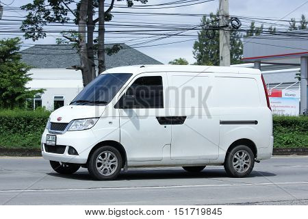 CHIANGMAI THAILAND - OCTOBER 6 2016: Mini Private van Rely Yo Yo van. Product from China. Photo at road no 1001 about 8 km from downtown Chiangmai thailand.