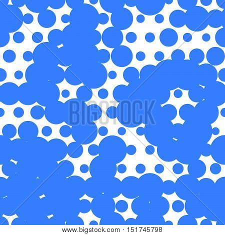 Seamless Pattern With Circles, Bubbles. Aqua, Water, Sparkling Water Texture