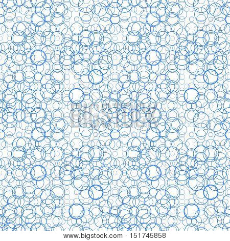 Seamless Pattern With Circles, Bubbles. Aqua, Water, Sparkling Water Texture