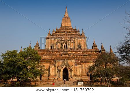 Meny old Ancient Temples in Bagan, Myanmar