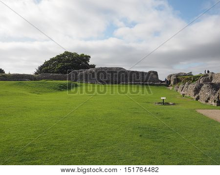 Old Sarum Castle Ruins In Salisbury