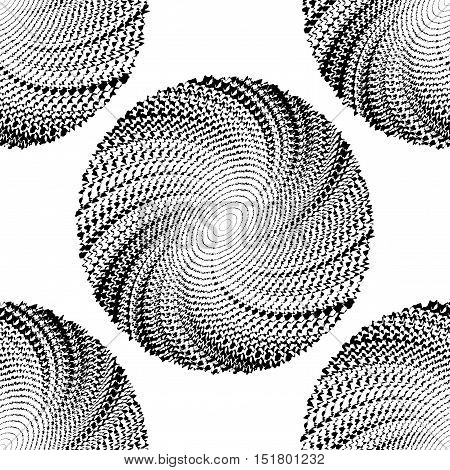 Design Seamless Monochrome Illusion Background