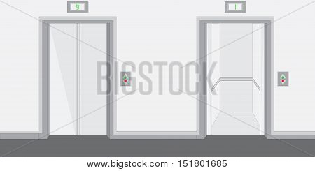 Two Elevators Vector