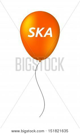 Isolated Balloon With    The Text Ska