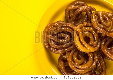 Indian sweet jalebi, indian dessert jalebi or imarti or imarati or jilbi