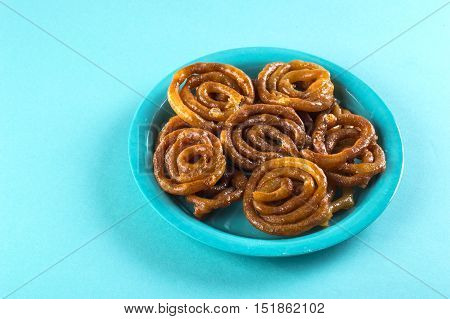 Indian sweet jalebi, indian dessert jalebi or imarti or imarati or jilbi