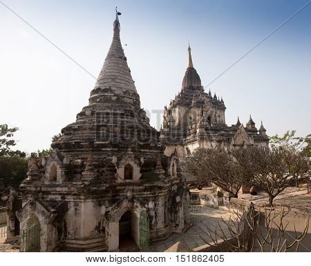 Meny old Ancient Temples in Bagan, Myanmar