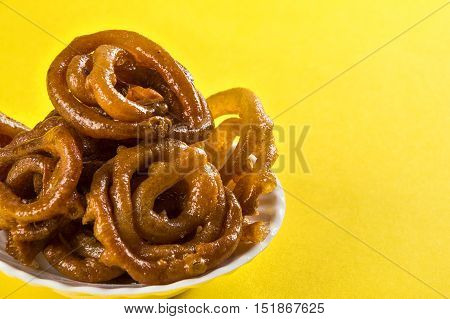 Indian sweet jalebi, indian dessert jalebi or imarti or imarati or jilbi