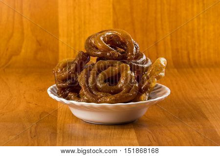 Indian sweet jalebi, indian dessert jalebi or imarti or imarati or jilbi
