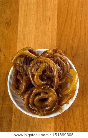 Indian sweet jalebi, indian dessert jalebi or imarti or imarati or jilbi