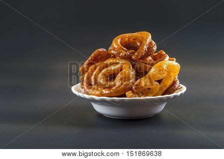 Indian sweet jalebi, indian dessert jalebi or imarti or imarati or jilbi