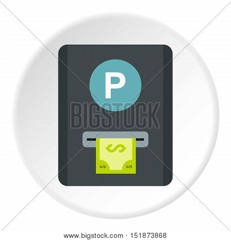 Parking fees icon. Flat illustration of parking fees vector icon for web
