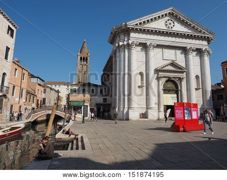 San Barnaba Church In Venice
