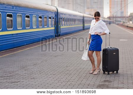 Pretty Woman At The Train Station
