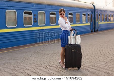 Pretty Woman At The Train Station