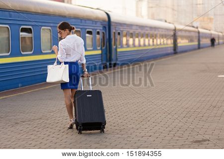 Pretty Woman At The Train Station