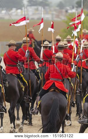 Rcmp Musical Ride In Ancaster, Ontario