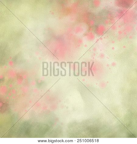 Artistic Abstract Watercolor Painting With Paper Texture. Art Colorful Background