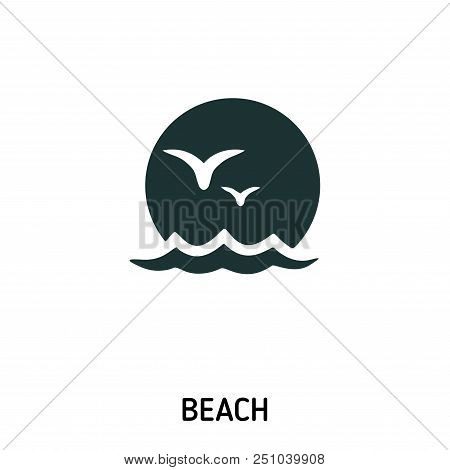 Beach Creative Icon. Simple Element Illustration. Beach Concept Symbol Design From Beach Icon Collec