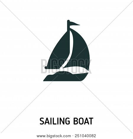 Sailing Boat Creative Icon. Simple Element Illustration. Sailing Boat Concept Symbol Design From Bea