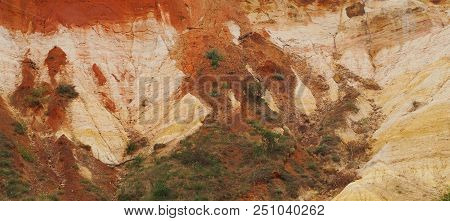 Rustrel, France - July 14, 2018: Photography Showing A Magnificent Landscape. The Photography Was Ta