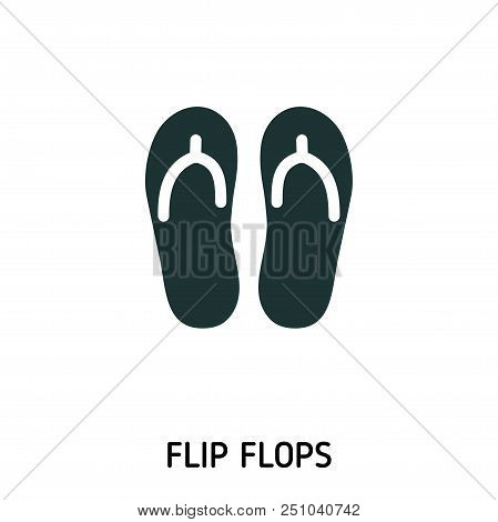 Flip Flops Creative Icon. Simple Element Illustration. Flip Flops Concept Symbol Design From Beach I