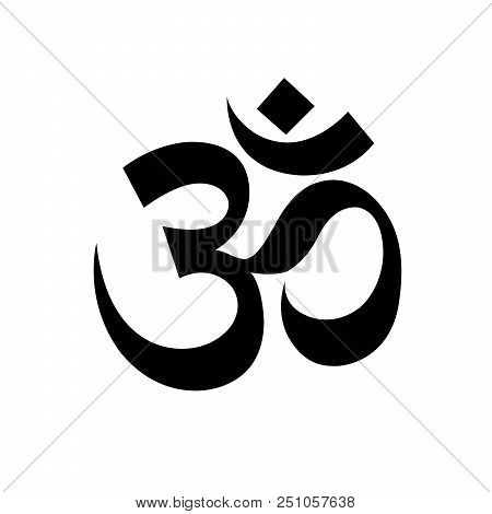 Hindu Om Symbol - Religious Sign Of Buddhism